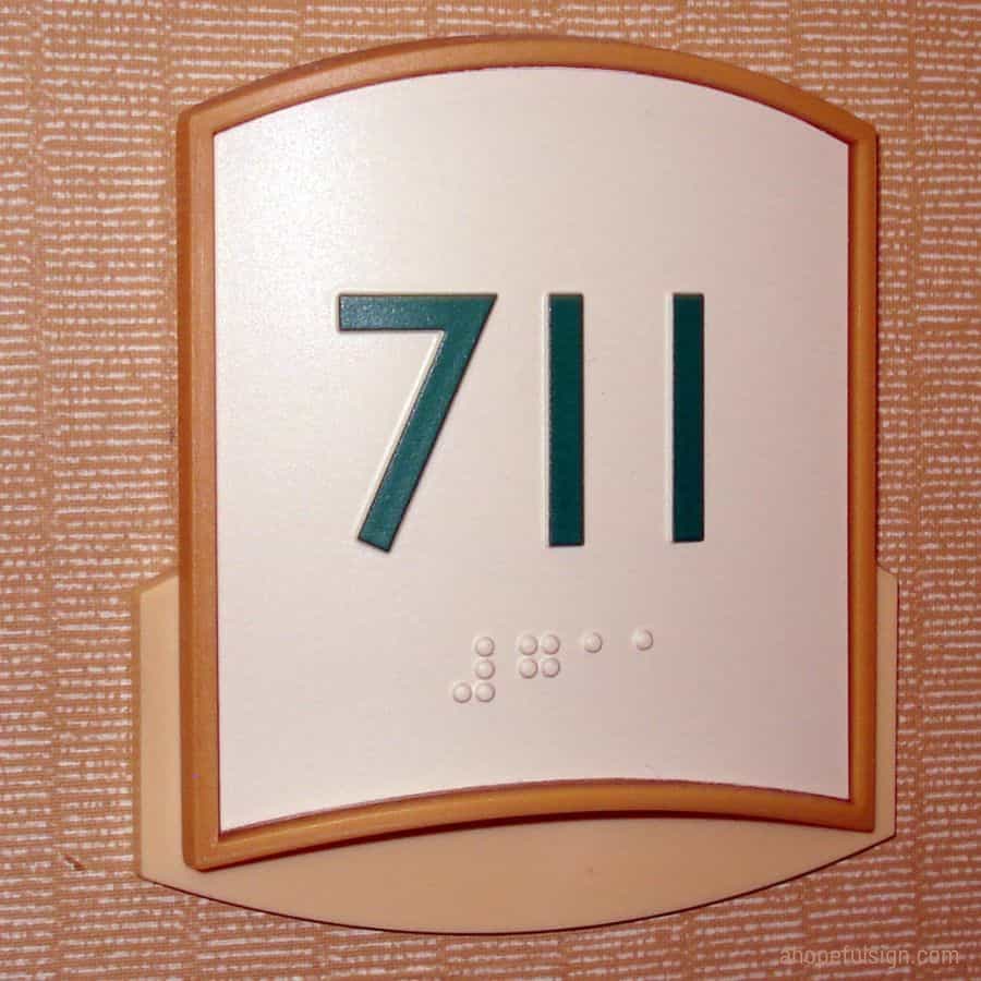 Room number 711