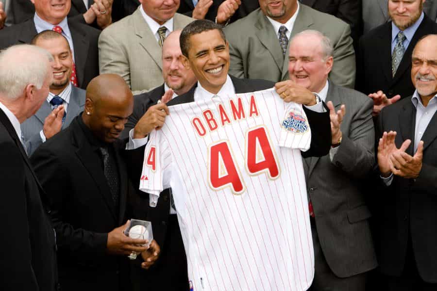 Philadelphia Phillies Barack Obama 44 jersey