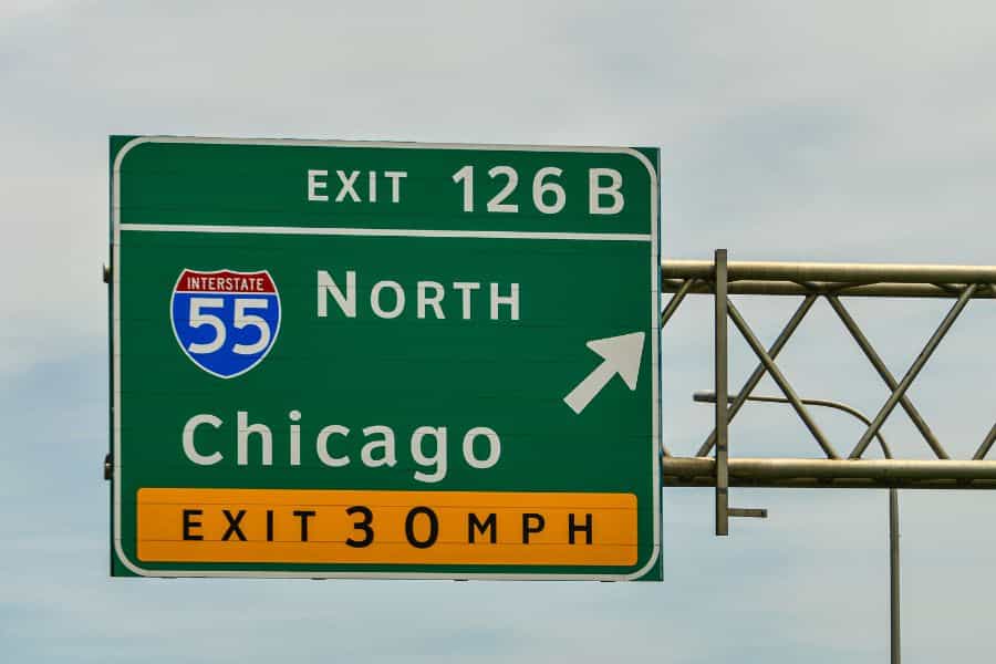 Interstate 55 to Chicago