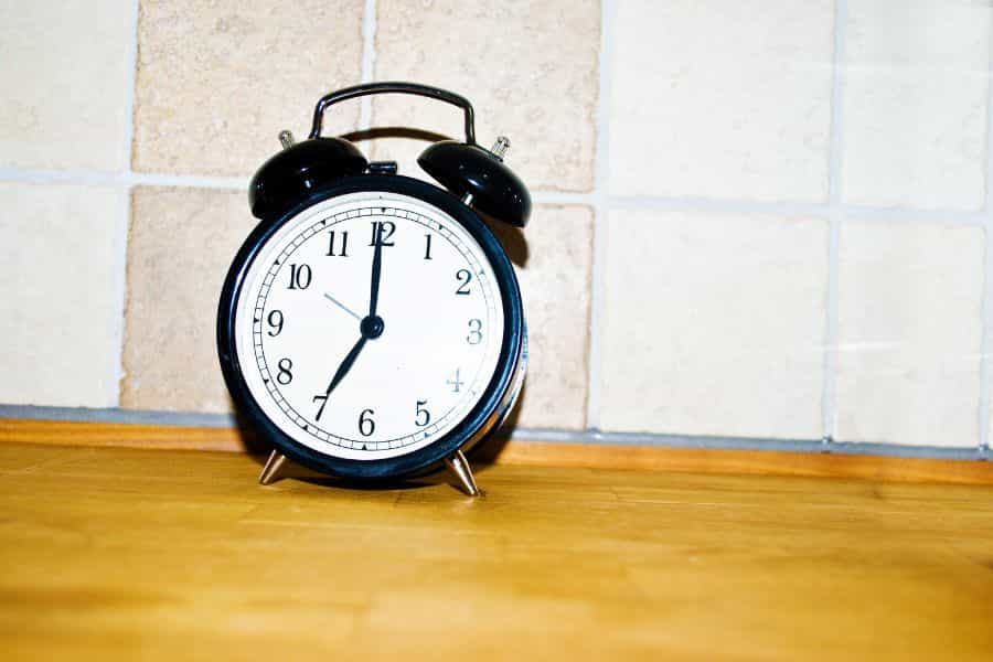 Retro Table Alarm Clock marking 7