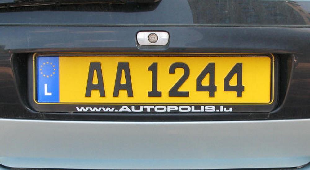 Angel number 1244 appearing on car plate