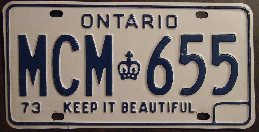 Angel number 655 meaning: Ontario 655 car plate